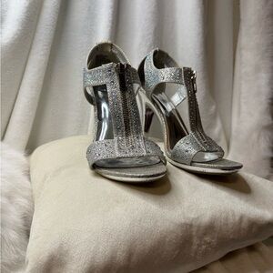 Sparkling Silver Women's Heels